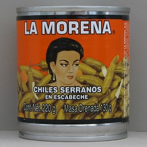 Chiles Serranos - 220g - La Morena