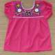 Blouse Mexicaine Brode - Rose N3 - S